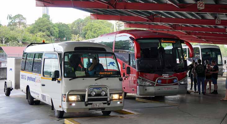 Greyhound Australia Toyota Coaster 708 Scania K310IB Irizar Century 517